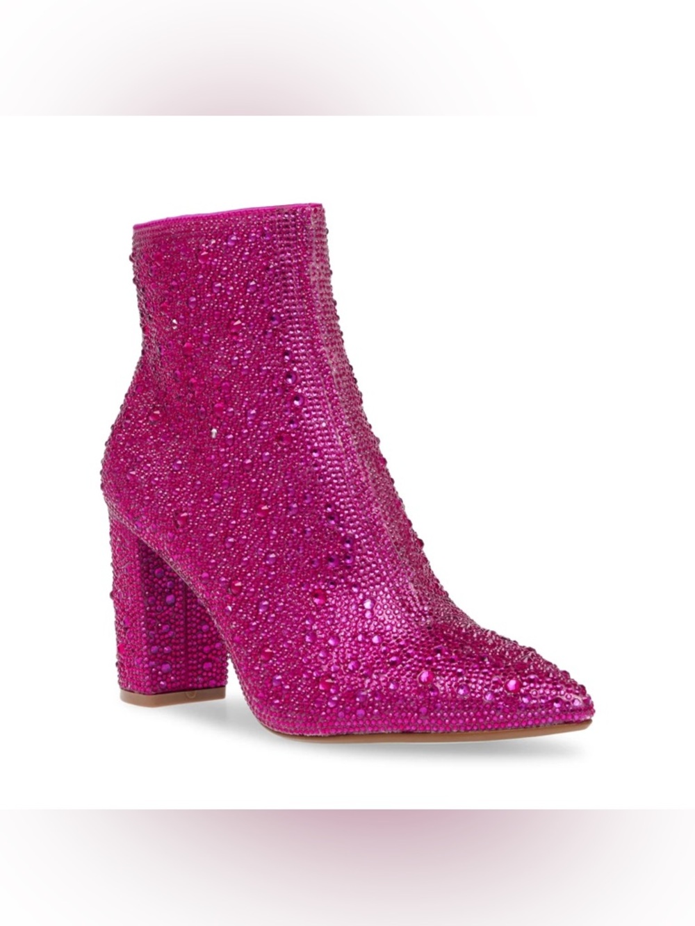 Betsey Johnson Hot Pink Bedazzled Rhinestone Heeled Boots